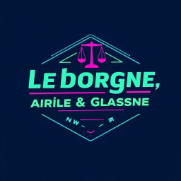 Leborgne, Aprile & Glasner: Retro 1980s Law Office Logo