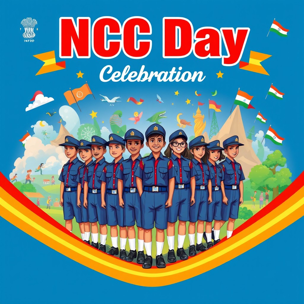 Celebrate NCC Day: Visually Captivating Poster Design