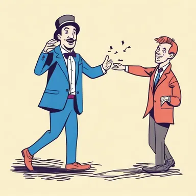 The comedian shared a funny story about a con man who pretended to be a magician but ended up falling victim to his own tricks.