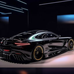 An impressive 8K resolution, 1080HP picture quality concept of a luxurious Mercedes supercar, crafted by Mansory, capturing the marriage of high-end luxury, elegant design, and supreme performance.