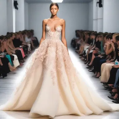 The untellable beauty of the dress left everyone in awe at the fashion show.