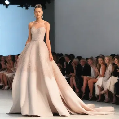 The untellable beauty of the dress left everyone in awe at the fashion show.