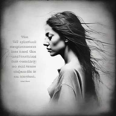 The spiritual experience she had was untellable, as words could not capture its depth.
