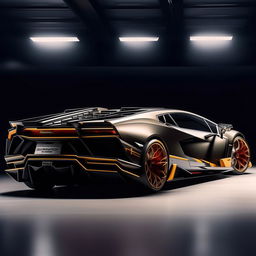 An astounding 8K resolution, 1080HP picture quality representation of a luxurious Lamborghini supercar envisioned by Mansory, capturing the fusion of Italian sophistication, cutting-edge design, and heart-stopping performance.