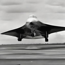 A Concorde airplane taking off from a runway, with engines roaring and heat distortion visible