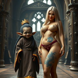 A medieval room filled with ornate details