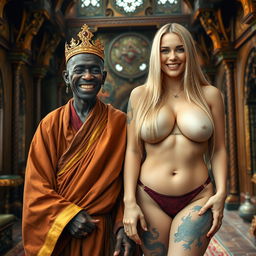 A vibrant medieval room filled with ornate details