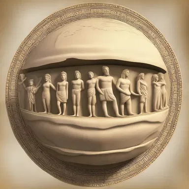 The ancient Greeks believed that the gods helped carve out the shape of the world.