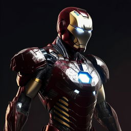 An 8K resolution, 1080HP picture quality concept of Iron Man in an inventive silver, white, and carbon black armor. The modern color scheme underscores both the technological prowess and the iconic status of the beloved superhero.