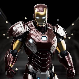 An 8K resolution, 1080HP picture quality concept of Iron Man in an inventive silver, white, and carbon black armor. The modern color scheme underscores both the technological prowess and the iconic status of the beloved superhero.