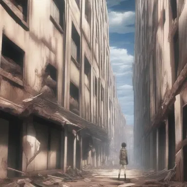 In the anime 'Attack on Titan', the lie of humanity's safety within the walls is shattered when the Titans breach Wall Maria.