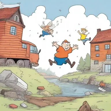 The lie of invincibility is often depicted in cartoons, where characters survive outrageous accidents without any harm.