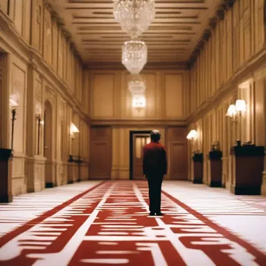 In the horror movie 'The Shining', the lie of a peaceful and isolated hotel turns into a nightmarish journey for the protagonist.