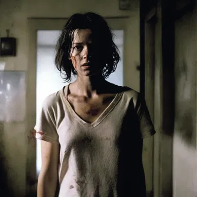In the horror film, the protagonist has to lie about her whereabouts to escape the wrath of the serial killer.