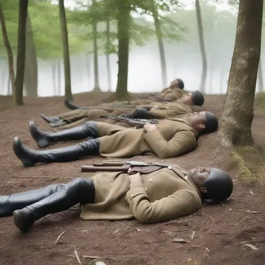 During the American Revolution, soldiers would lie down on the battlefield to protect themselves from enemy fire.
