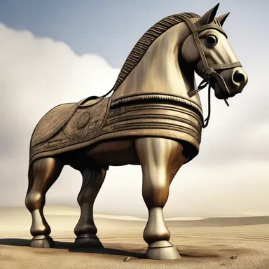 The lie of the Trojan Horse originates in the mythology of Ancient Greece.