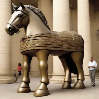 The lie of the Trojan Horse originates in the mythology of Ancient Greece.