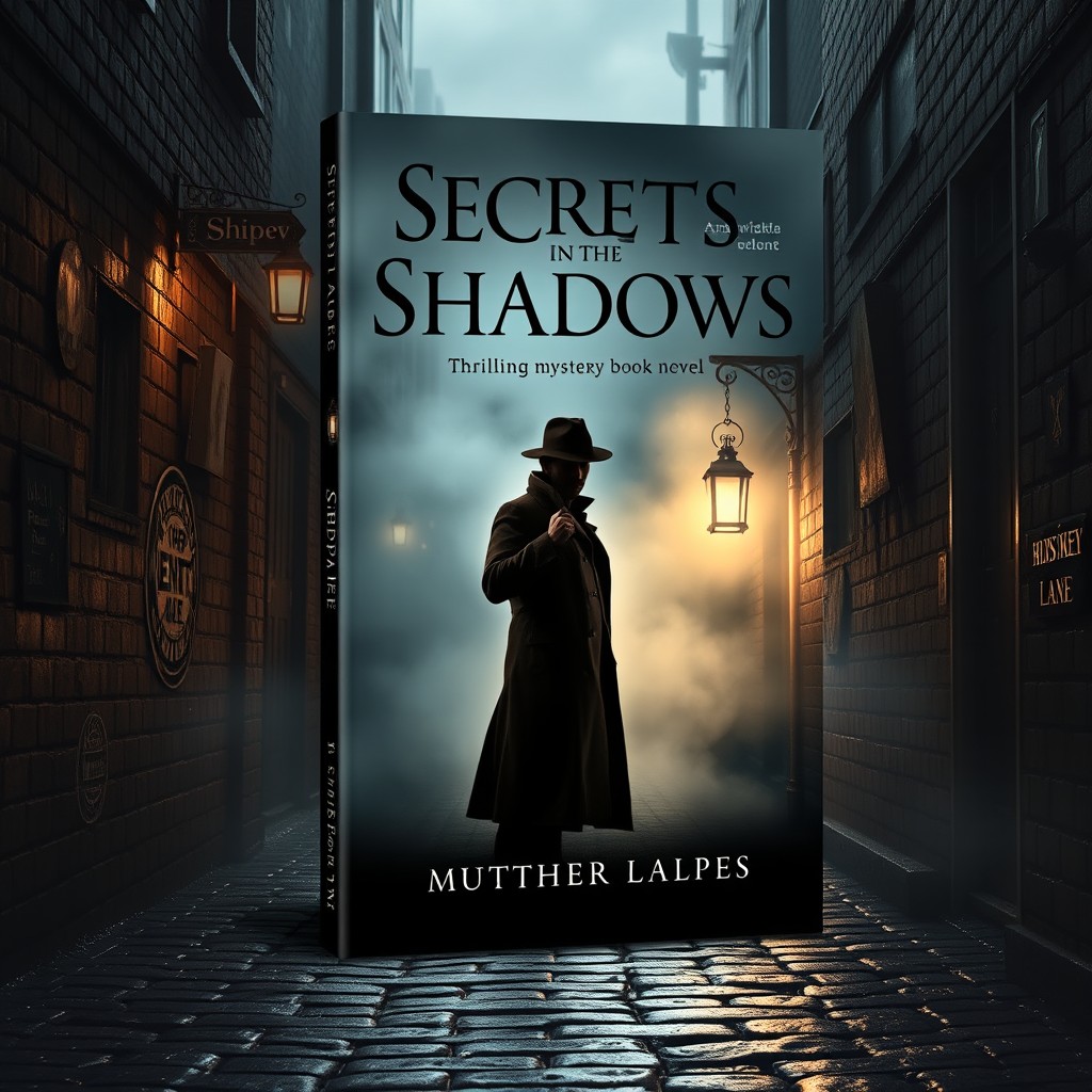 Design a captivating book cover for a thrilling mystery novel