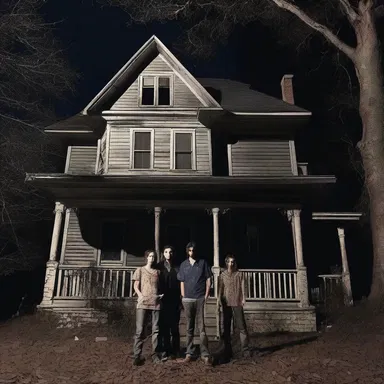The inexperienced group of teenagers decided to spend the night in the haunted house, unaware of the paranormal horrors that awaited them.