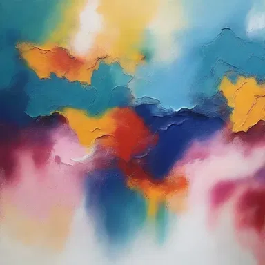 The artist used thiocyanate salts to create a unique texture and color effect in their painting.