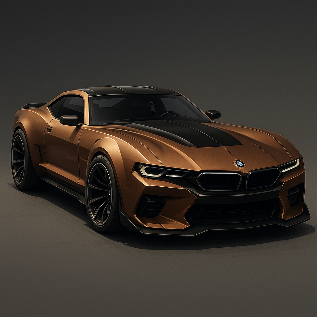 A design conceptcar muscle car from the future