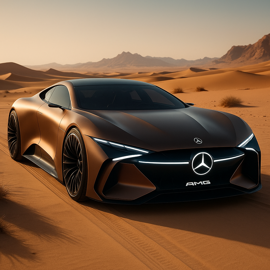 Make youre design from a Mercedes from the far future ,let me see you're the best Ai designer
