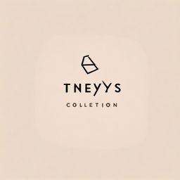 Create a logo with the text 'Tineey's Collection'. Show a minimalistic and chic design aesthetic, while incorporating elements of fashion.