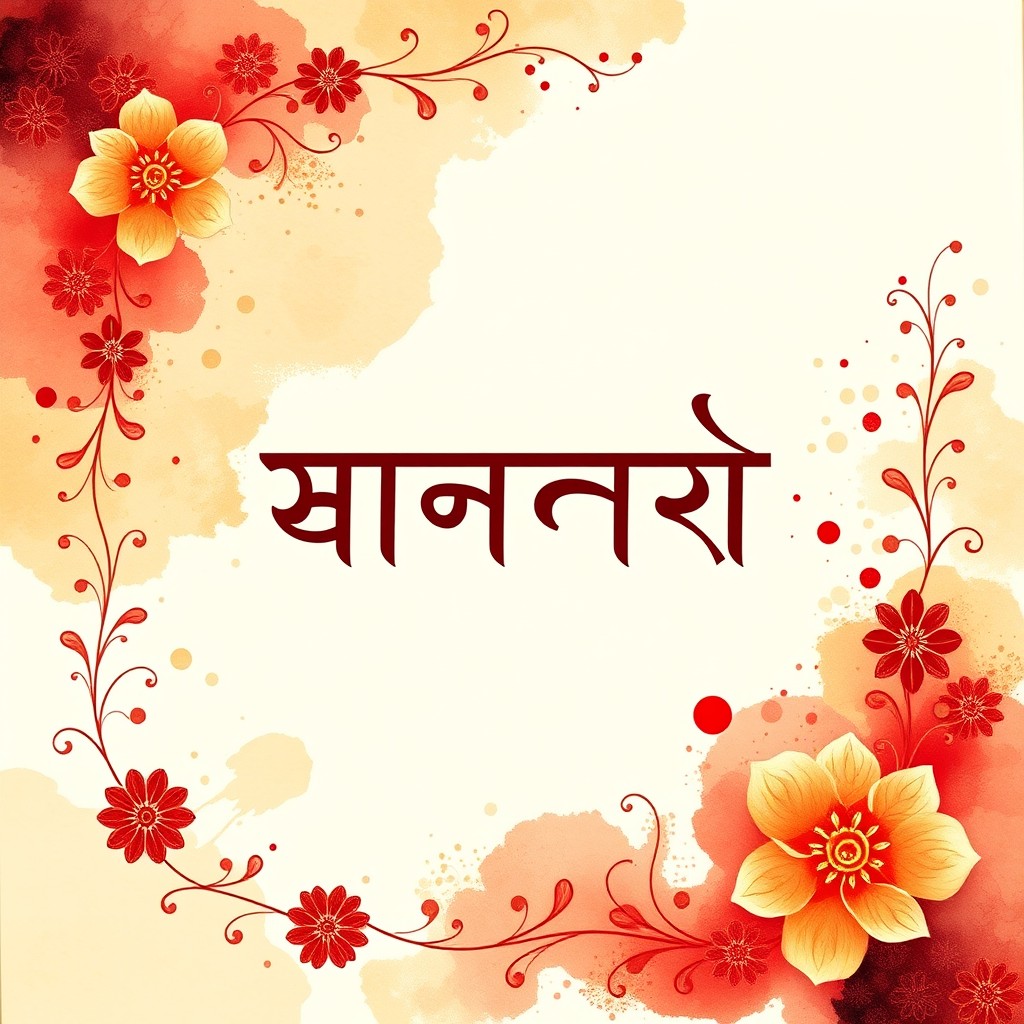 A beautifully designed front cover page featuring Hindi text, showcasing the title in elegant and artistic Hindi calligraphy