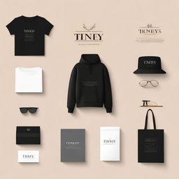 Create a logo with the text 'Tineey's Collection'. Show a minimalistic and chic design aesthetic, while incorporating elements of fashion.