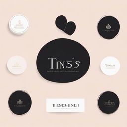 Create a logo with the text 'Tineey's Collection'. Show a minimalistic and chic design aesthetic, while incorporating elements of fashion.