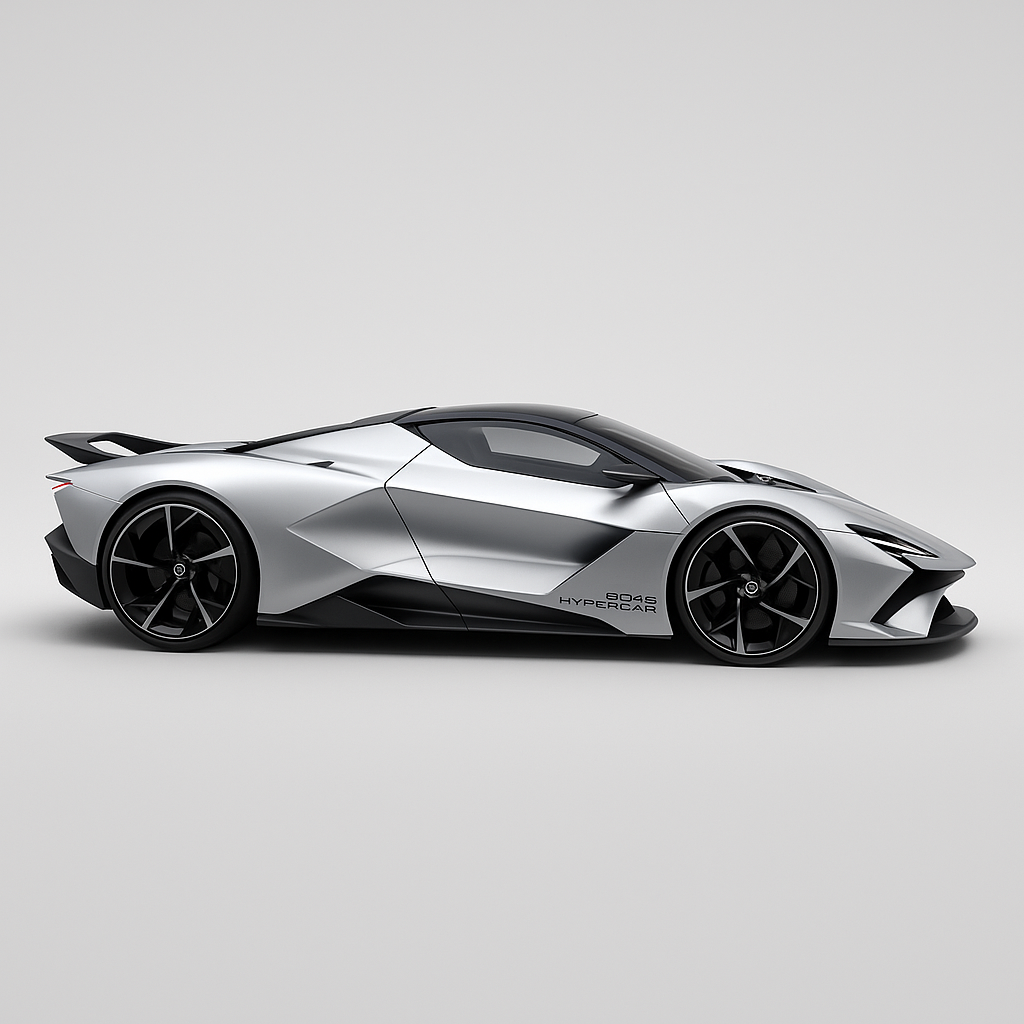 Design 2025 hypercar conceptcar. HD picture.