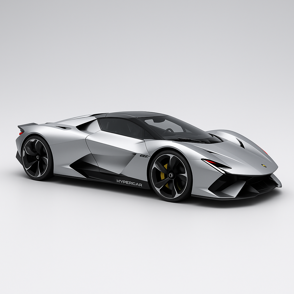 Design. Italian hypercar conceptcar design from 2025 .HD picture.