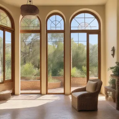 The Mediterranean-style villa featured unseasonably large windows, allowing natural light to flood the space throughout the year.