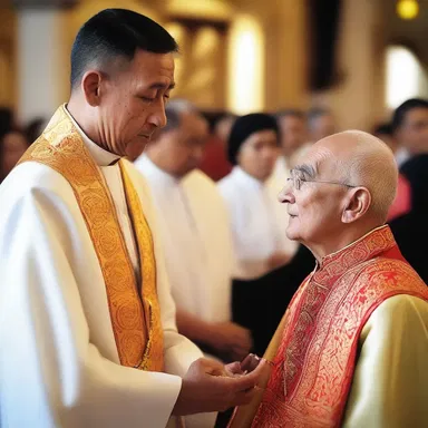 At the end of the religious ceremony, the priest uttered a solemn 'cheerio' to the congregation.