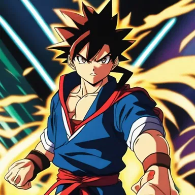 The protagonist's power and determination allowed him to outshine all of his opponents in the anime series.