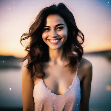Her radiant smile and kind heart outshined all the stars in the sky, making her the most romantic person I've ever known.