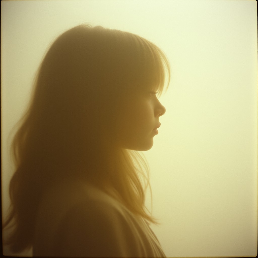 A misty image in the style of Southern Gothic, featuring warm beige and gray tones