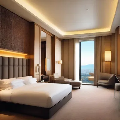 The luxury hotel designed by renowned architect features sound-proof rooms, perfect for guests who take redeye flights and value a peaceful sleep.
