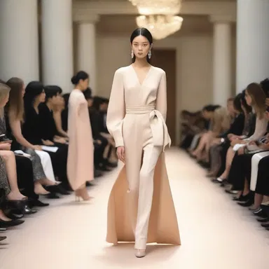 The fashion show sought to combine elegance and comfort, aiming to induce a sense of satori in the audience.