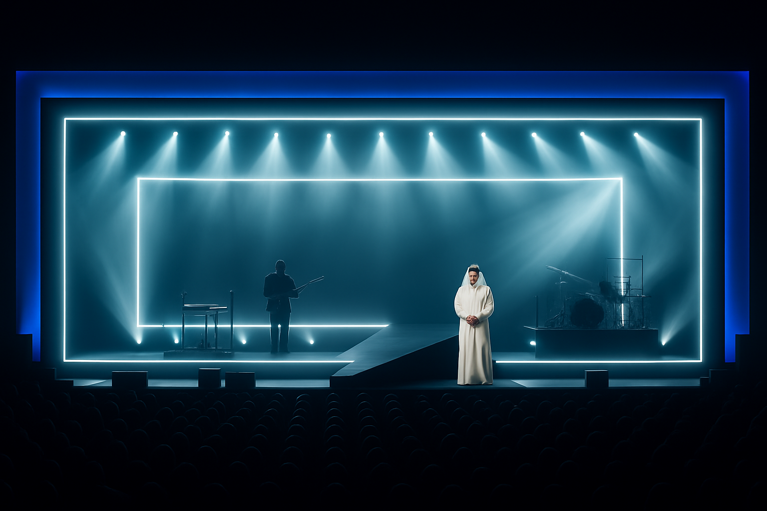 Do not change, better kuwaiti outfit, more alive lighting