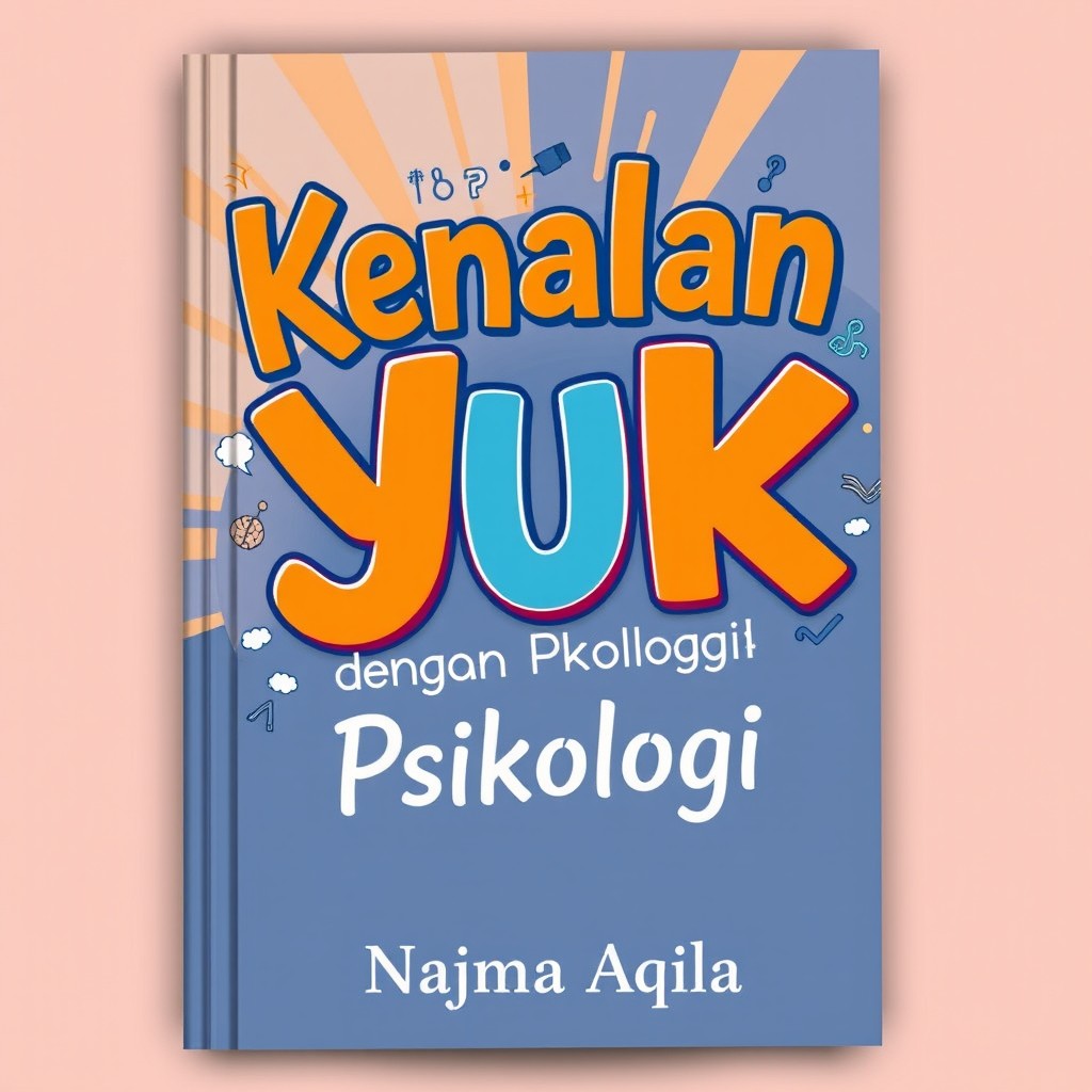 A creative book cover for 'Kenalan Yuk dengan Psikologi' by Najma Aqila