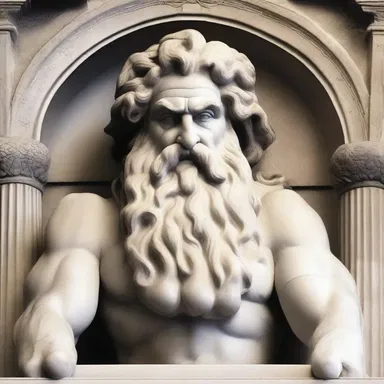 In Greek mythology, the concretion of power in Zeus led him to become the king of gods.