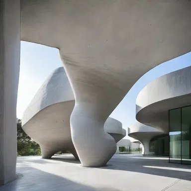 The use of concretion in modern architecture can be seen in the sleek, minimalist designs of concrete buildings.