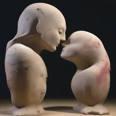 The concretion of love and passion between the two lovers was evident in the way they looked into each other's eyes.