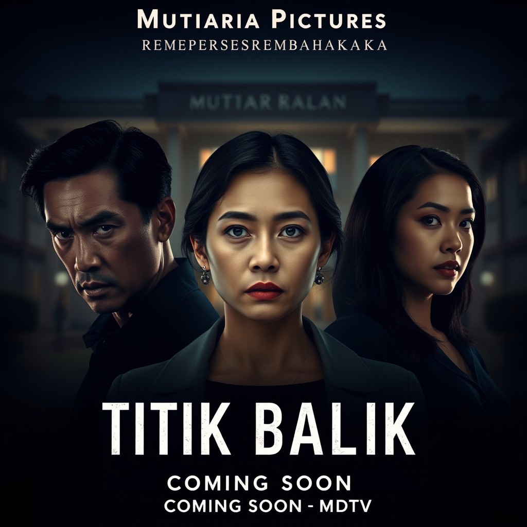 A movie poster for an Indonesian thriller-drama titled 'TITIK BALIK'