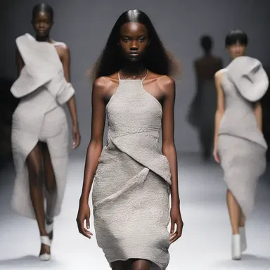 The renowned fashion designer showcased a unique collection inspired by natural concretions, incorporating their intricate patterns and textures into luxurious dresses and accessories.