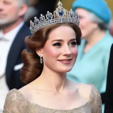 The movie showcased a stunning filigree crown that the princess wore, capturing the audience's attention with its exquisite craftsmanship and detail.