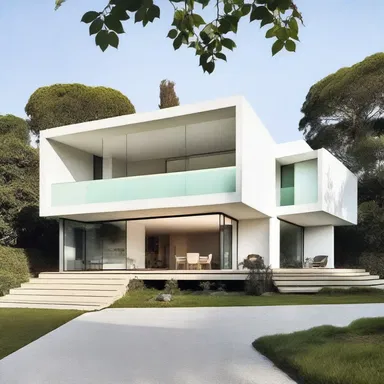 The unoffending color palette and minimalist design of this house appeals to a wide range of people.