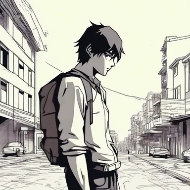 The unoffending protagonist always tries to find peaceful solutions instead of violence.