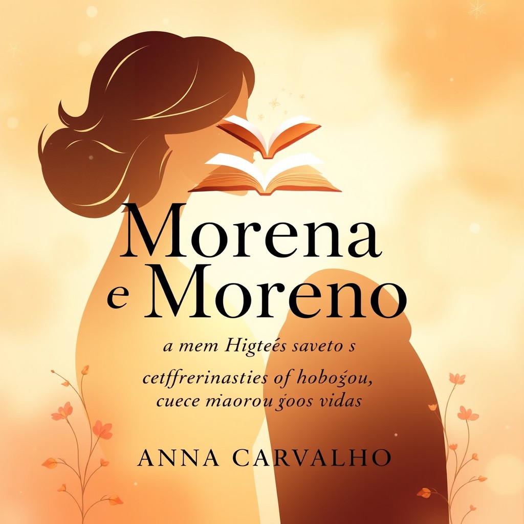 A cozy book cover design featuring the title 'Morena e Moreno: Uma História Que Marcou Vidas' by Anna Carvalho